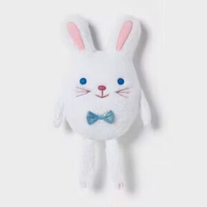 Rabbit Bunny White Plush Toy Kawaii Bow Tie Decorative Easter Nwot Home Decor